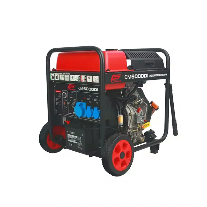 Vysoce účinný průmyslový dieselový generátor s koly